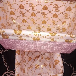 Juicy Couture Pink and Gold Storage Baskets